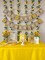 Artificial Sunflower Garland 7.5Ft Fake Sunflowers Hanging Flower Vine for Baby Shower Wedding Party Home Garden Wall Table Decor